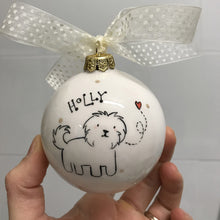 Carica l'immagine nel visualizzatore di Gallery, Pallina di Natale in Ceramica Personalizzata