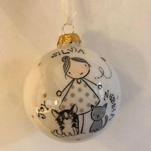 Carica l'immagine nel visualizzatore di Gallery, Pallina di Natale in Ceramica Personalizzata