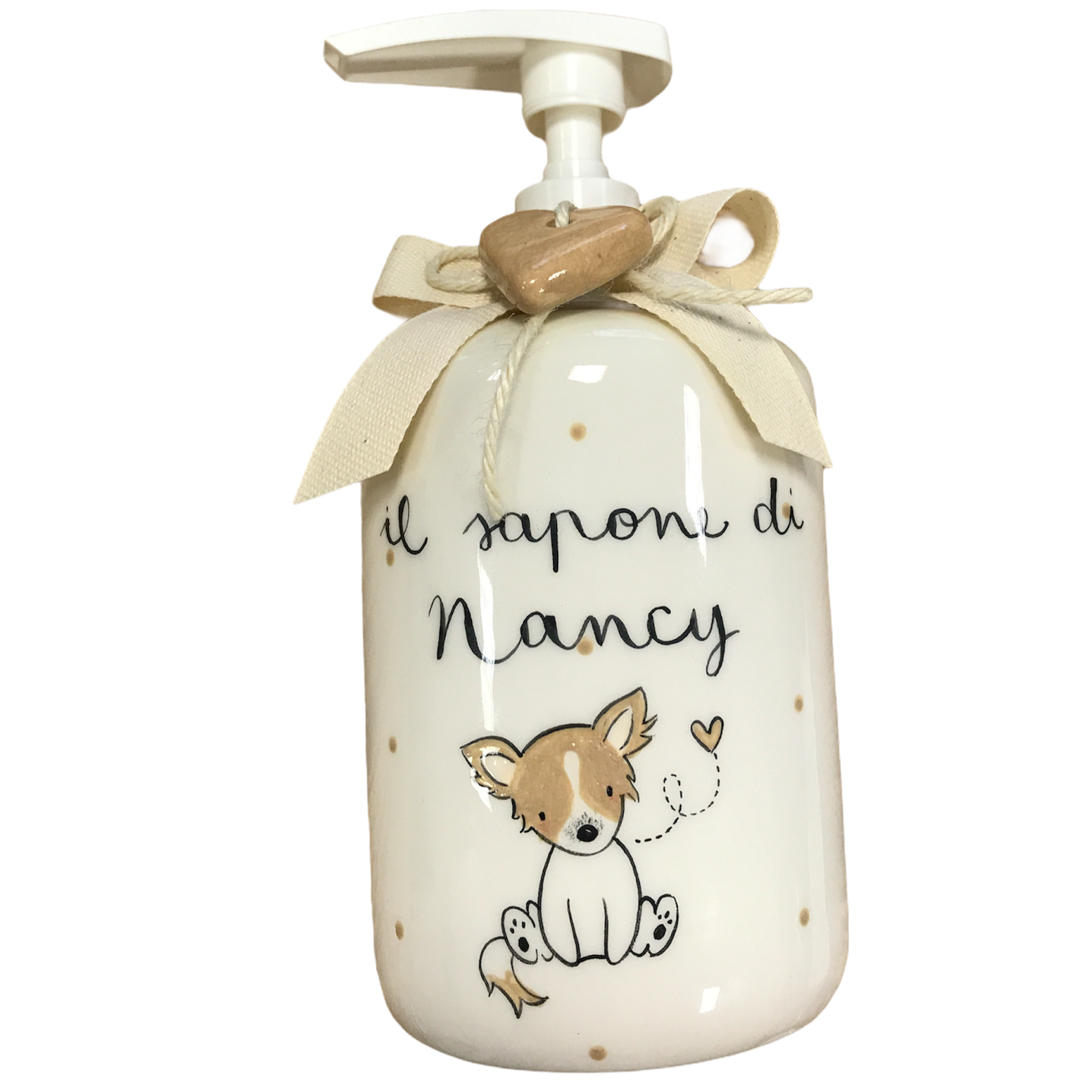 Dosa sapone personalizzato in ceramica